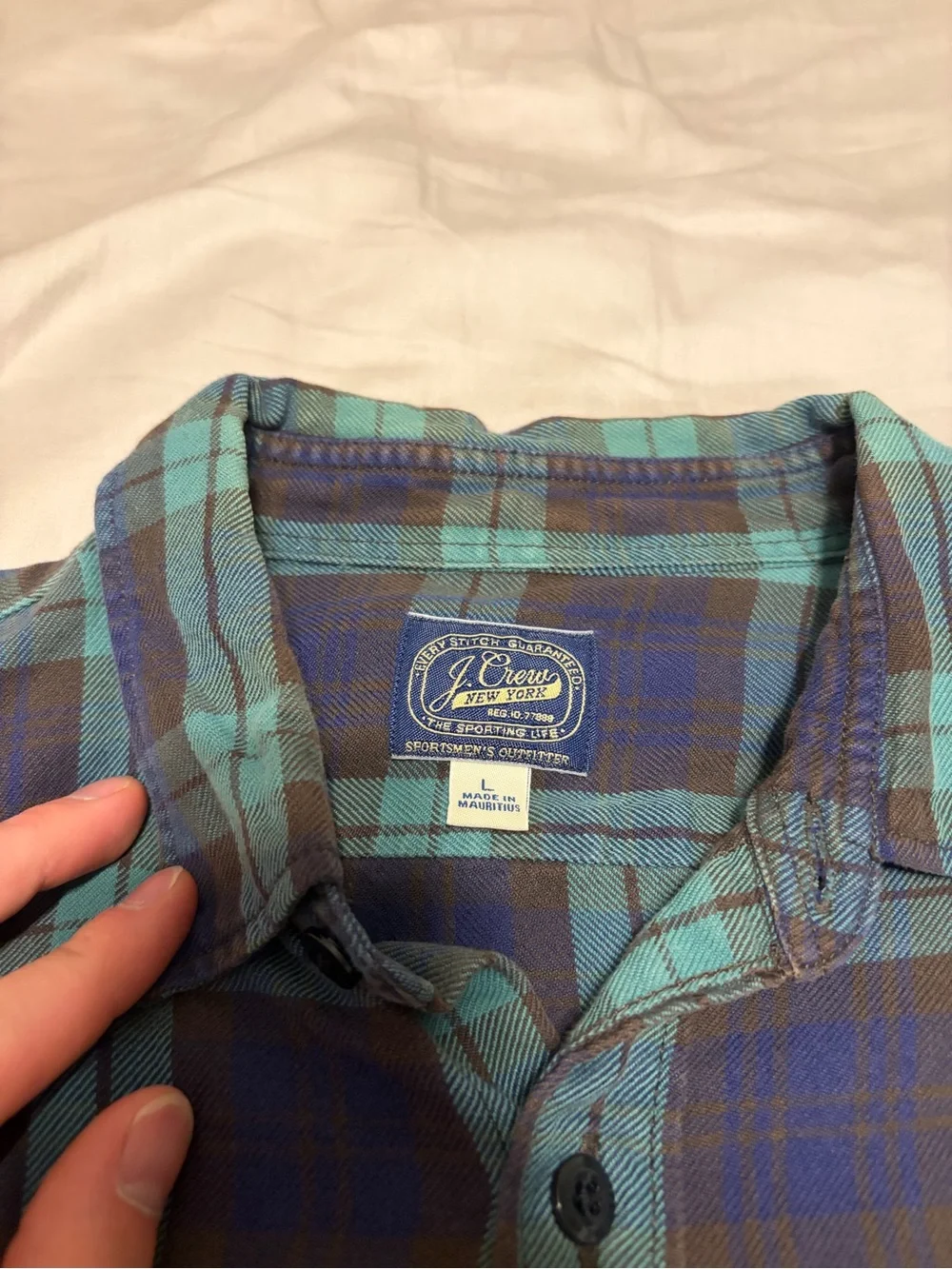 J. Crew Midweight Plaid Flannel Shirt